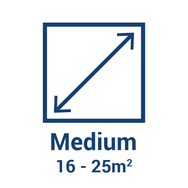 Medium 16-25m2